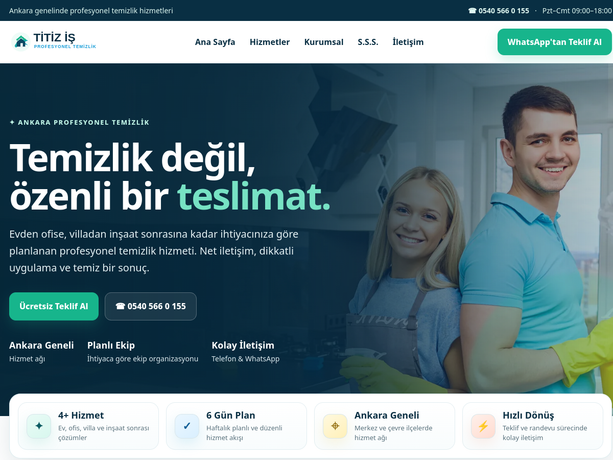 Titiz İş ekran görüntüsü